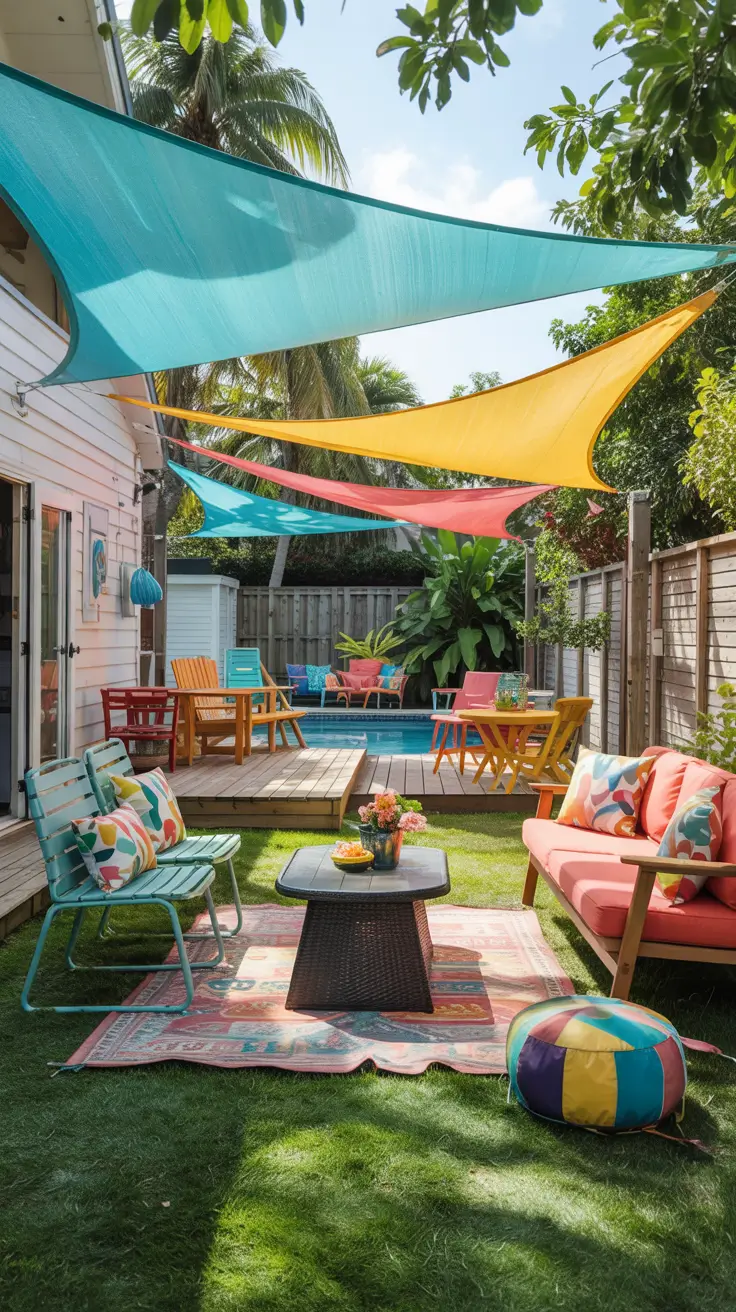 Sun Shade Sail Ideas Backyards 2026 - Stylish and Functional Outdoor Shade Designs